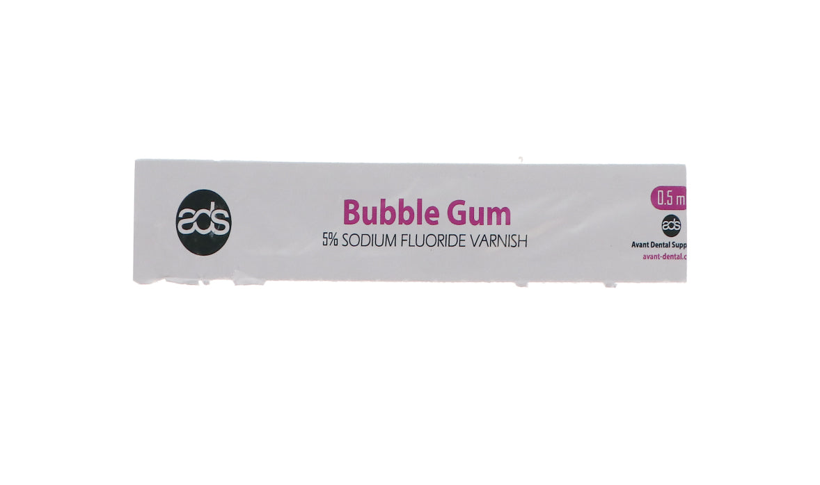 House Brand Dentistry 102060 Dental Fluoride Varnish Bubble Gum 0.40 mL 50/Pk House Brand Dentistry 102060 Dental Fluoride Varnish Bubble Gum 0.40 mL 50/Pk